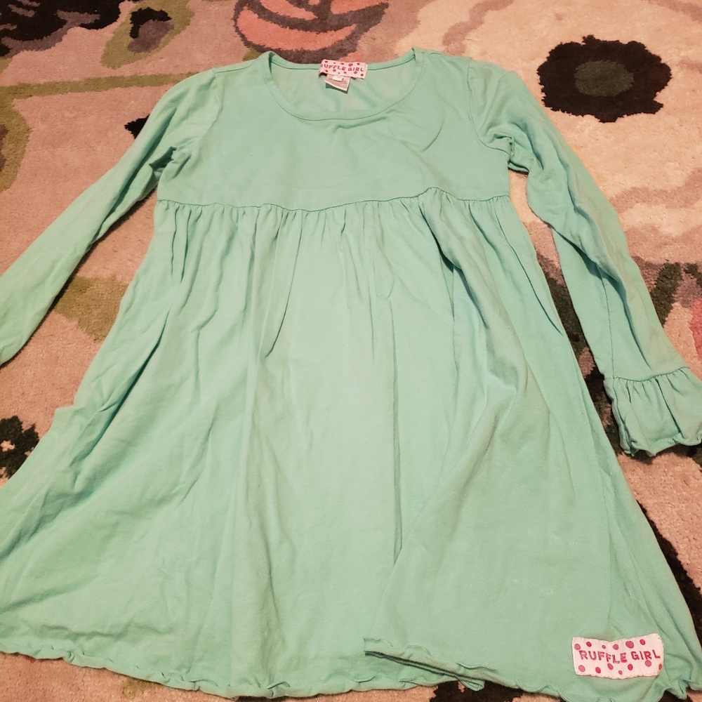 2! Long sleeve ruffle girl shirts!